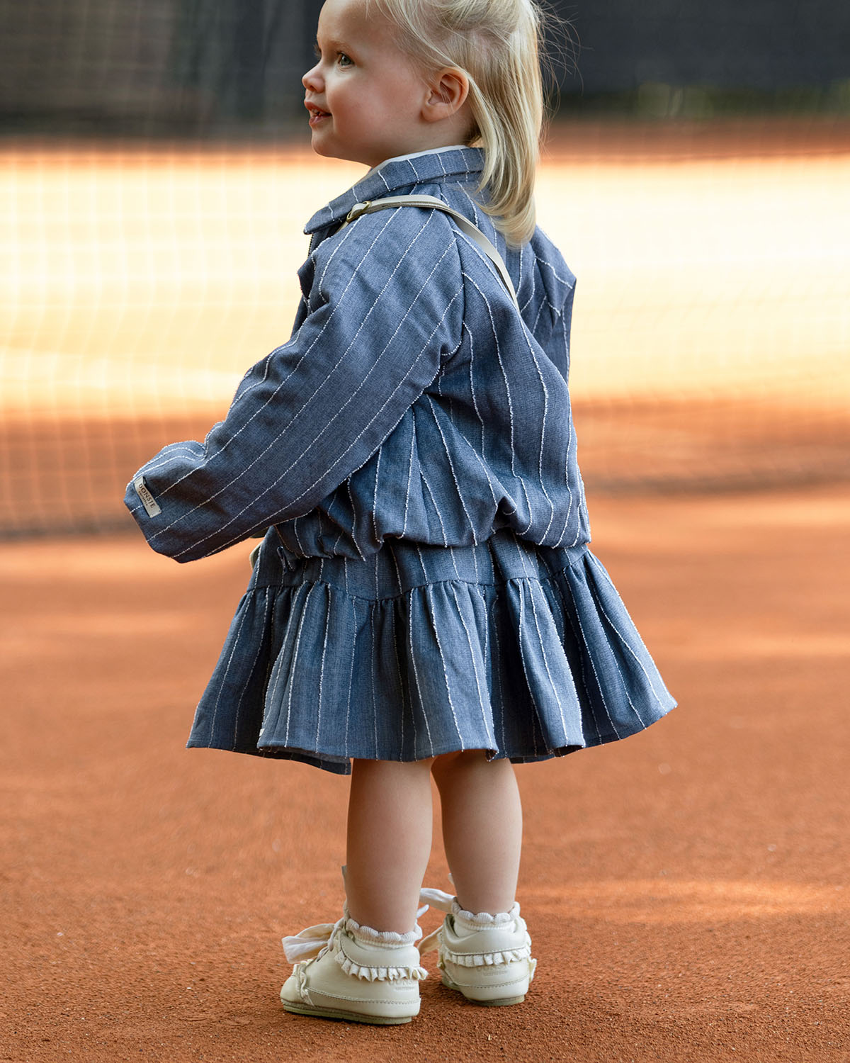 Lazie Skirt | Foggy Blue Striped