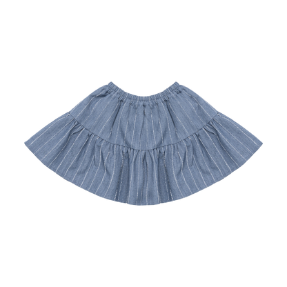 Lazie Skirt | Foggy Blue Striped