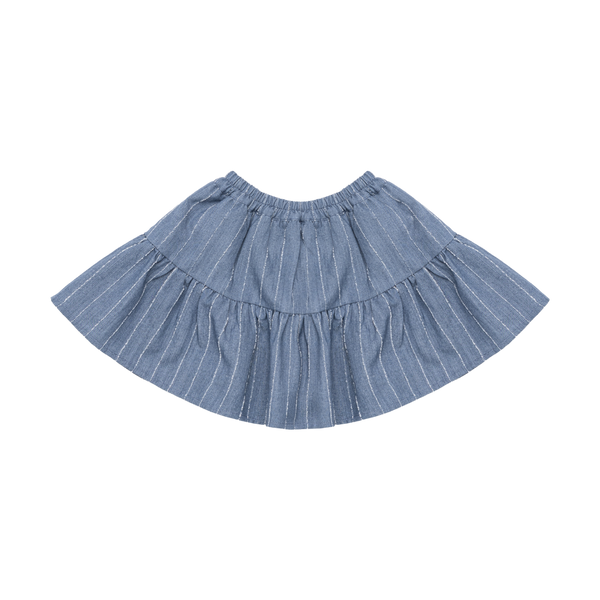 Lazie Skirt | Foggy Blue Striped