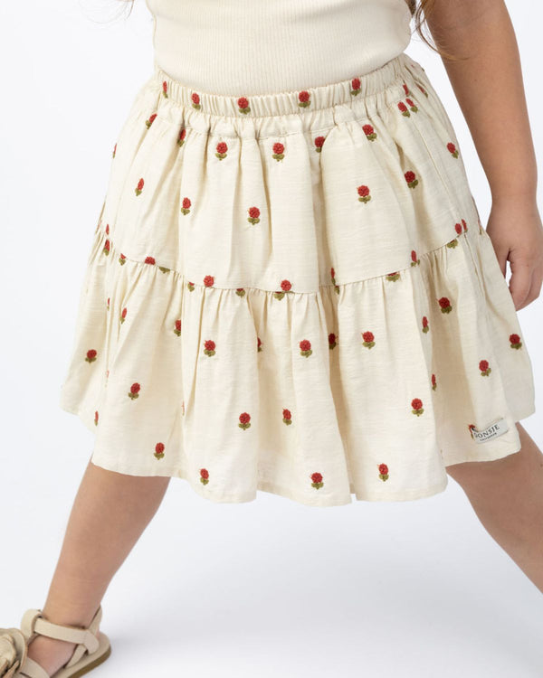 Lazie Skirt | Red Roses | Soft Sand