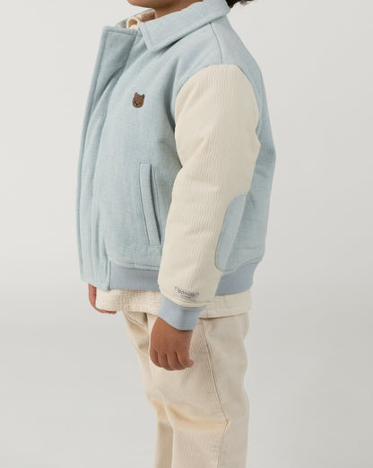 Zemmie Denim Jacket | Bear | Ice Blue