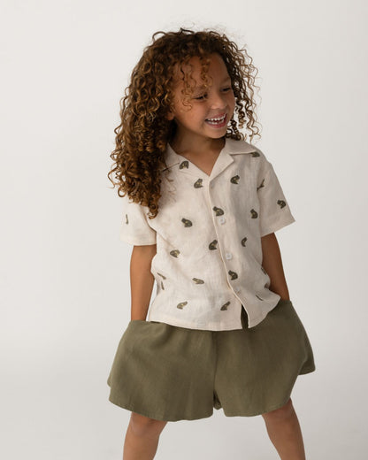 Deccie Shirt | Frogs | Warm White