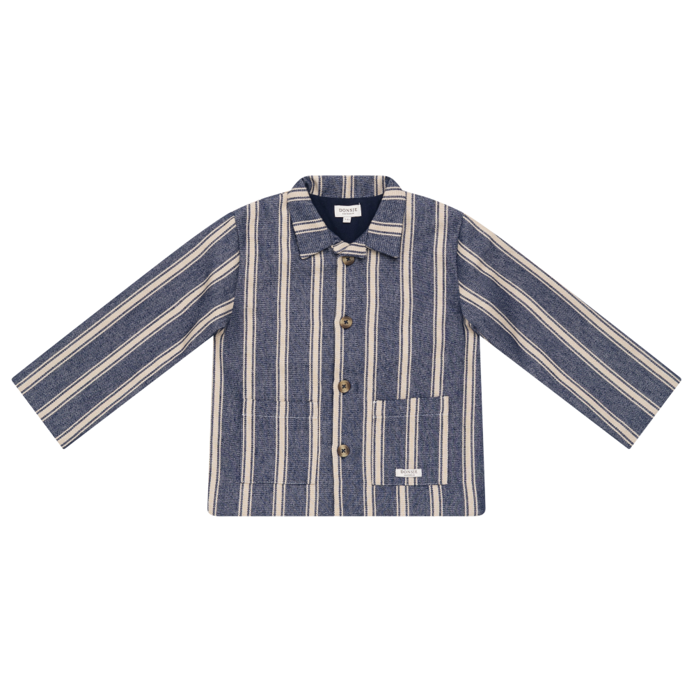 Henrik Jacket | Blue - Soft Sand Striped