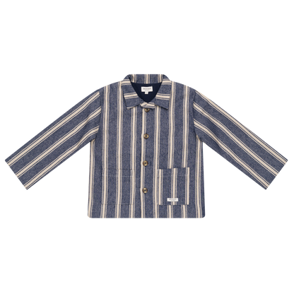 Henrik Jacket | Blue - Soft Sand Striped