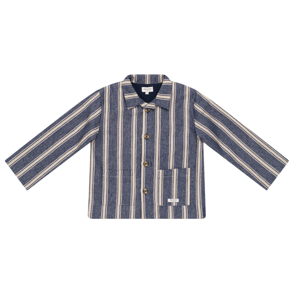 Henrik Jacket | Blue - Soft Sand Striped