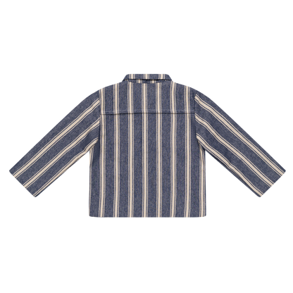 Henrik Jacket | Blue - Soft Sand Striped