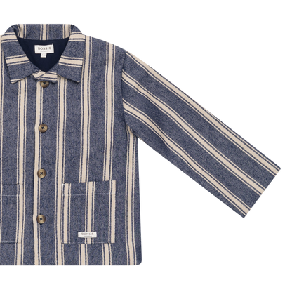 Henrik Jacket | Blue - Soft Sand Striped