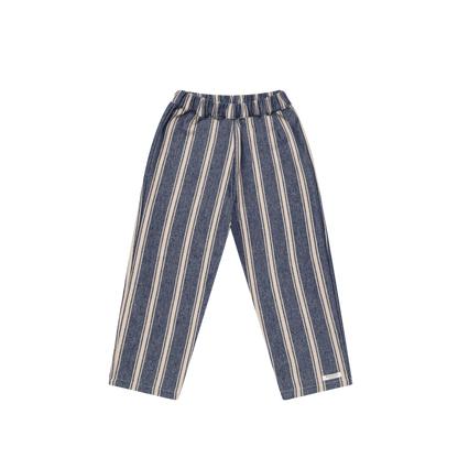 Menno Trousers | Blue - Soft Sand Striped