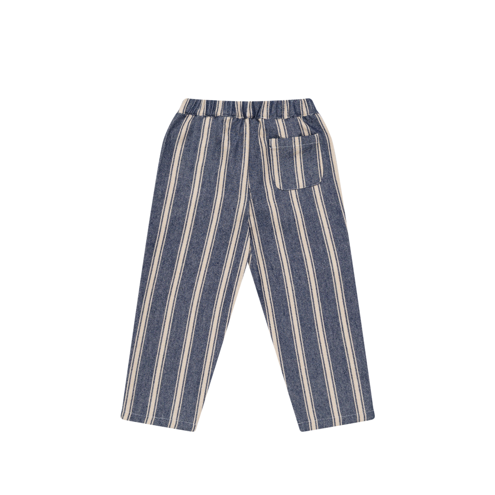 Menno Trousers | Blue - Soft Sand Striped