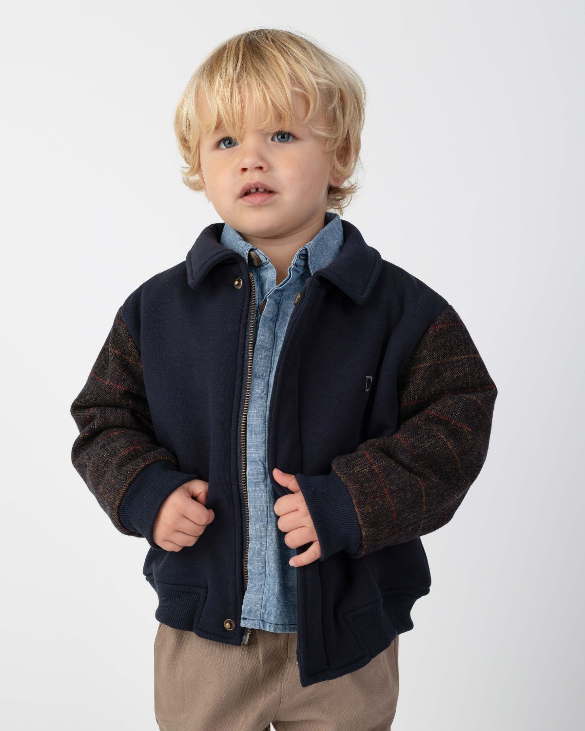 Alaric Bomber Jacket | Navy Blue