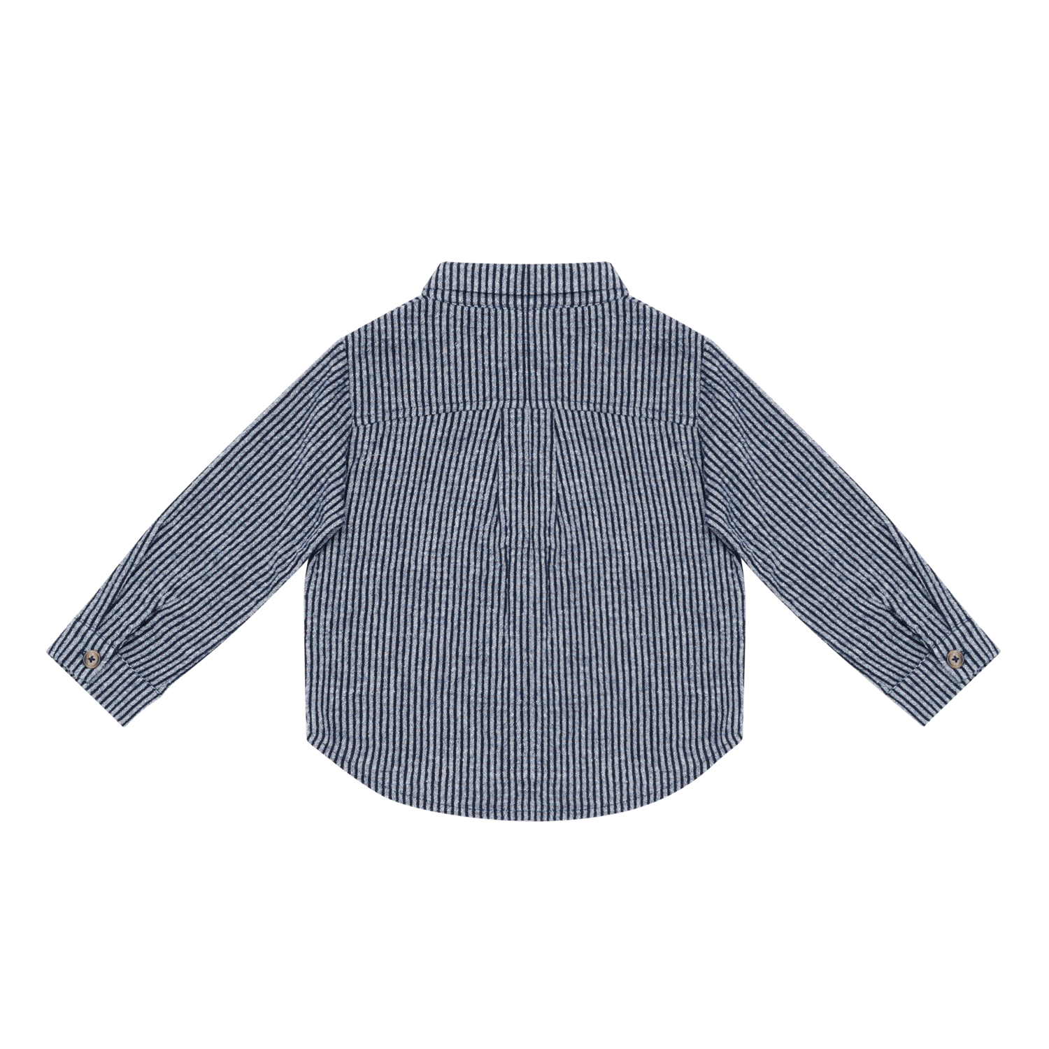 Chee Shirt | Navy Blue - White Striped