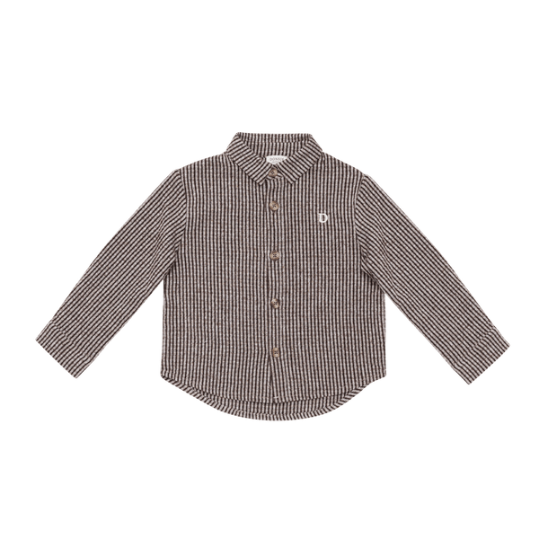 Chee Shirt | Espresso - White Striped