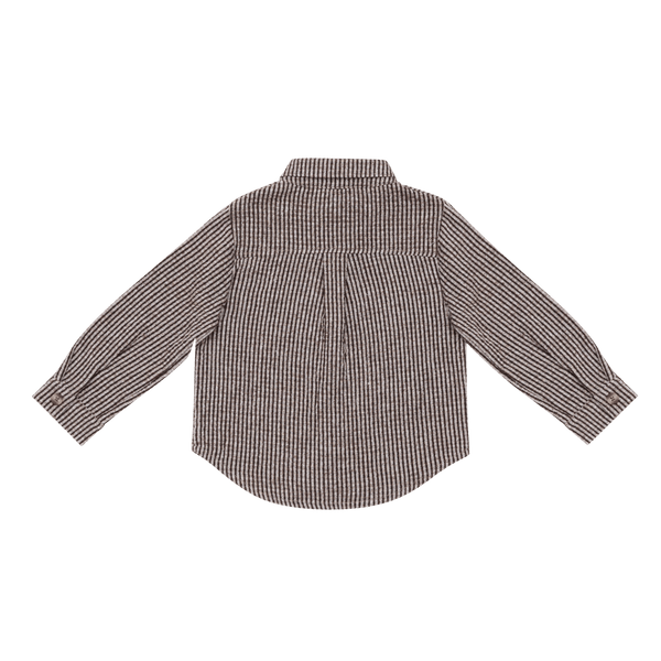 Chee Shirt | Espresso - White Striped