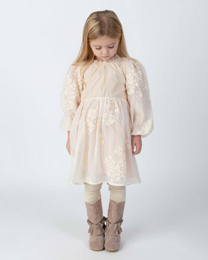 Kylen Dress | Soft Powder - White Blossom