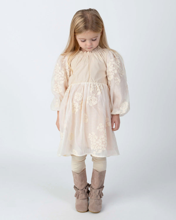 Kylen Dress | Soft Powder - White Blossom
