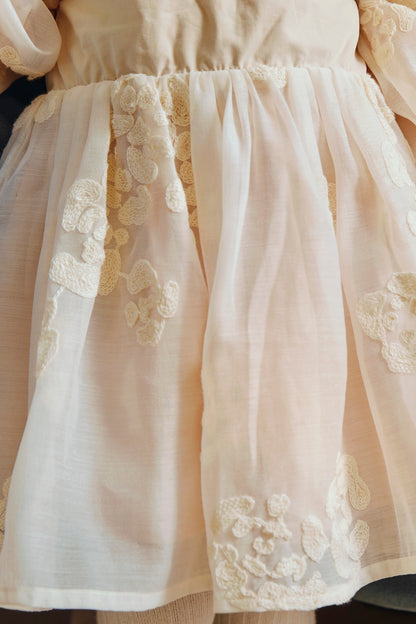 Kylen Dress | Soft Powder - White Blossom