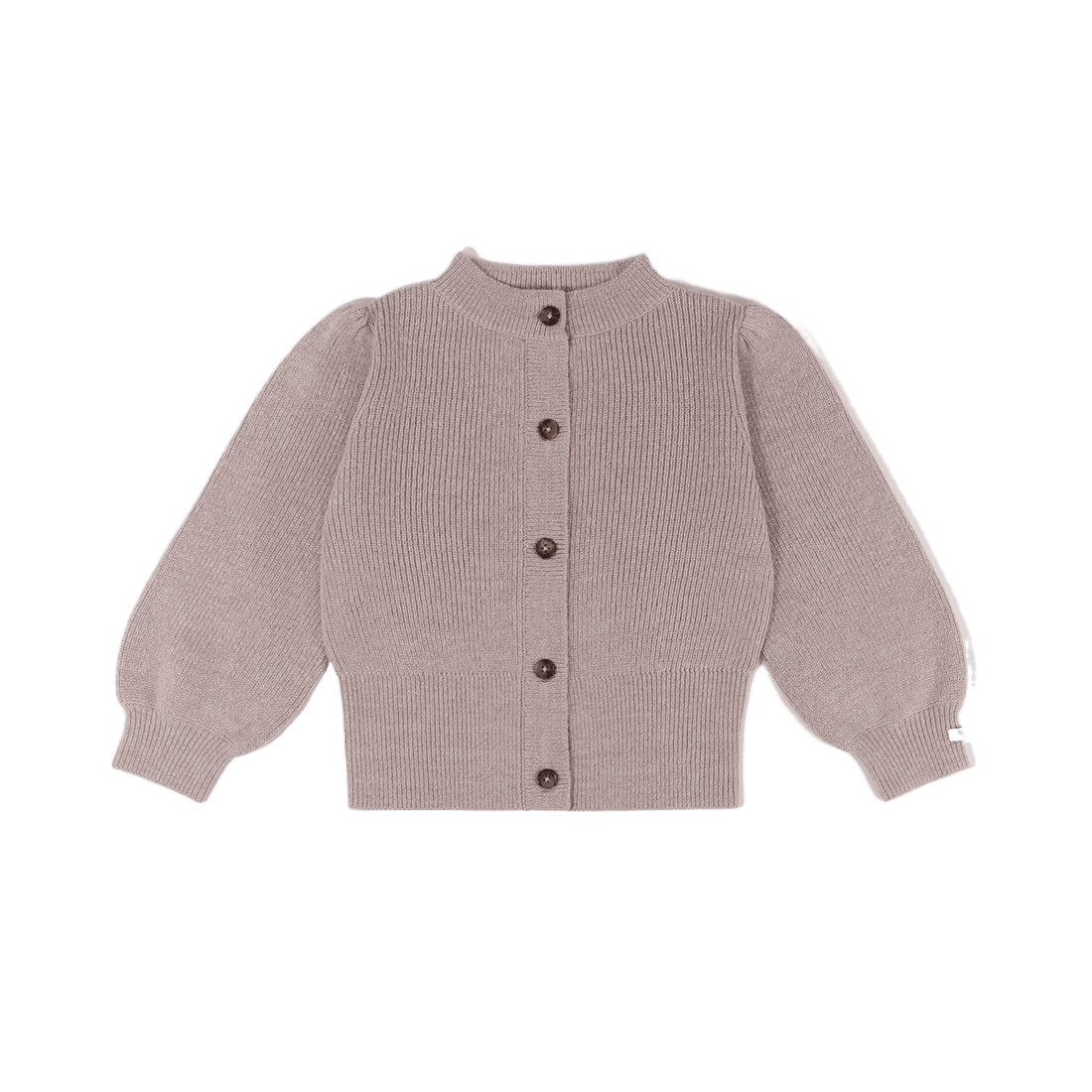 Yorien Cardigan | Lavender Brown Melange Glitter