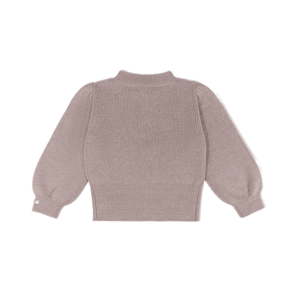 Yorien Cardigan | Lavender Brown Melange Glitter