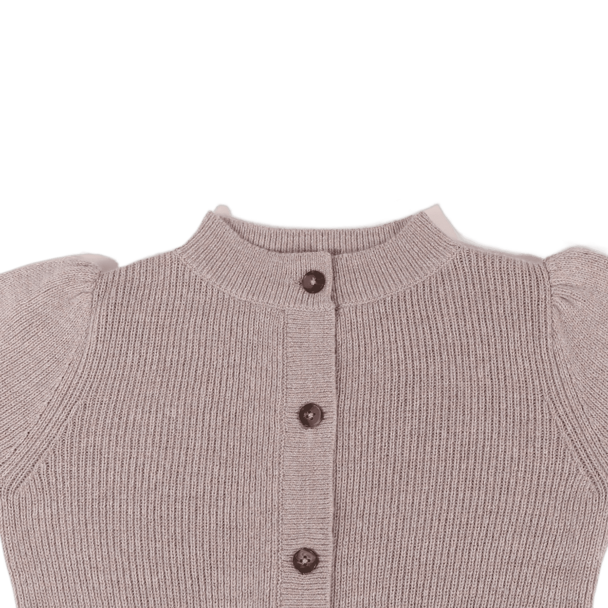 Yorien Cardigan | Lavender Brown Melange Glitter