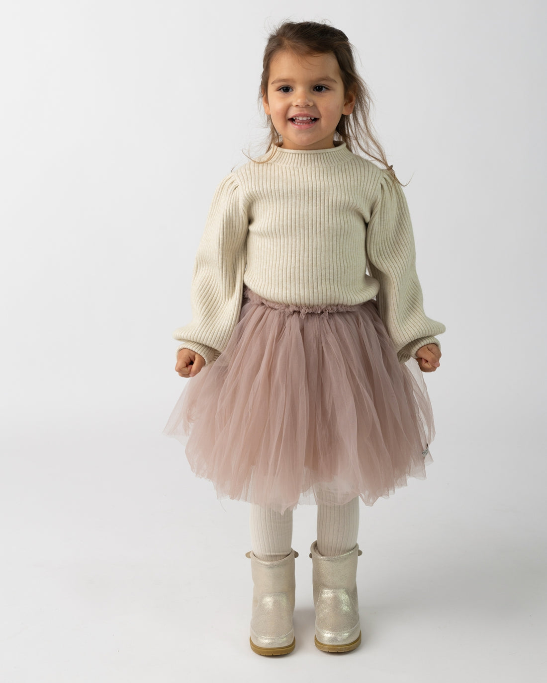 Ada Sweater | Warm White Melange
