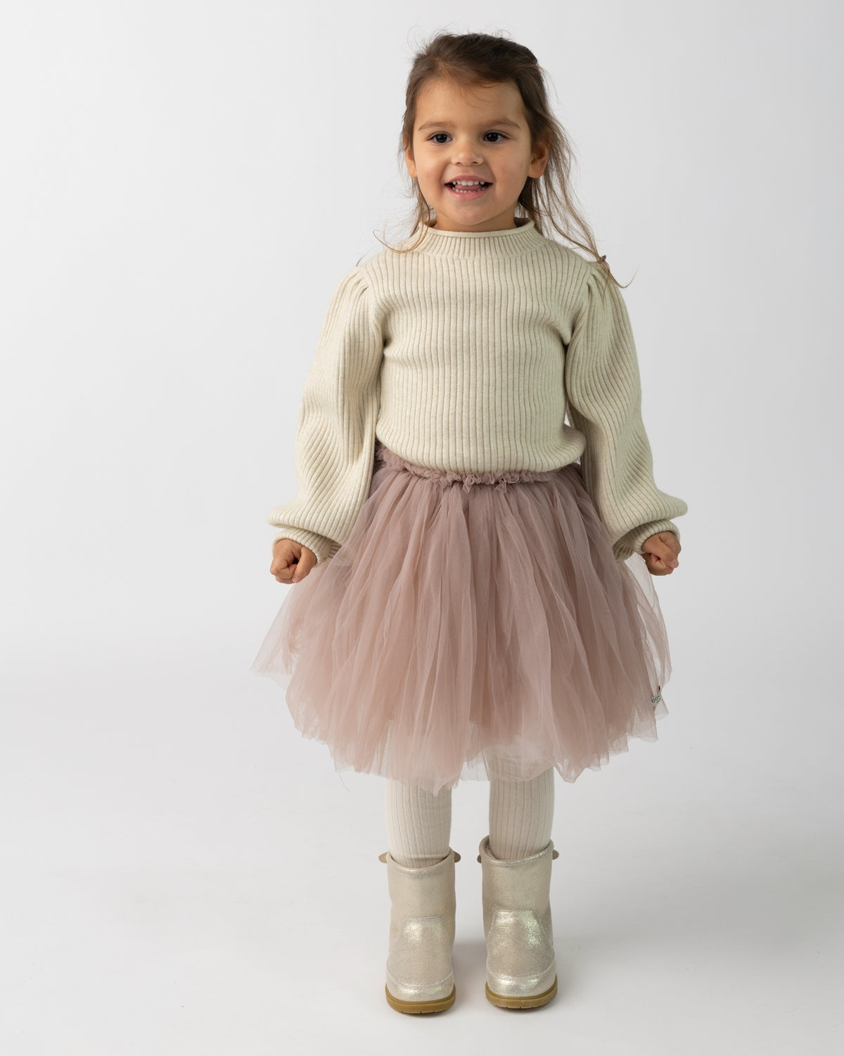 Ada Sweater | Warm White Melange