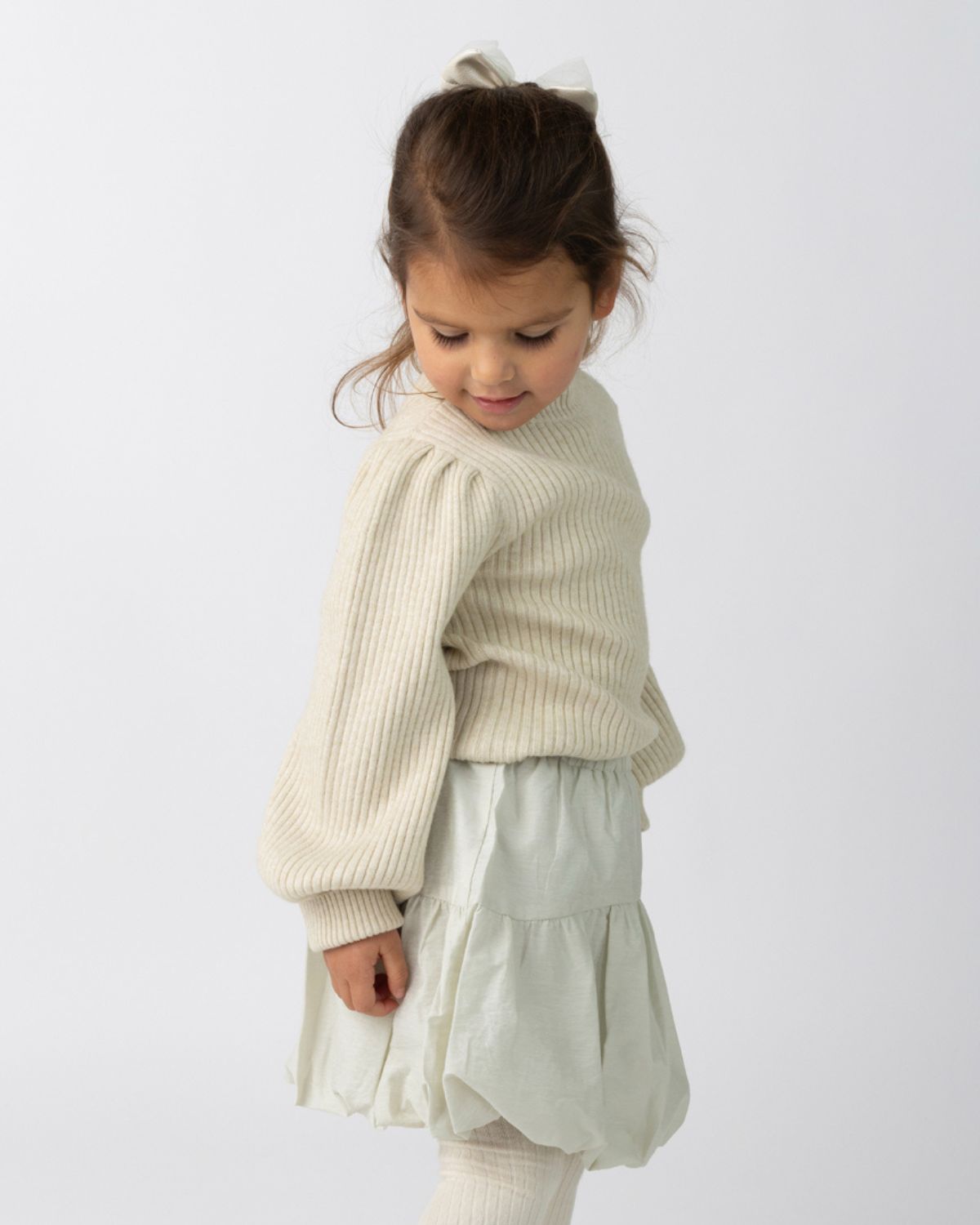 Ada Sweater | Warm White Melange