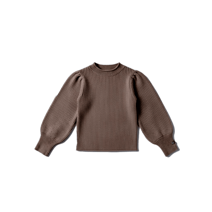 Ada Sweater | Pecan Brown Melange
