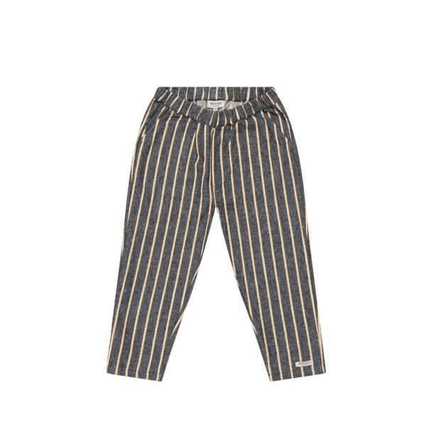 Bjorno Trousers | Dark Spruce - Sand Striped