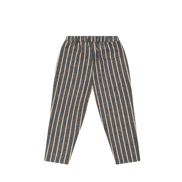 Bjorno Trousers | Dark Spruce - Sand Striped