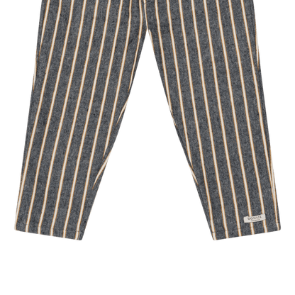 Bjorno Trousers | Dark Spruce - Sand Striped