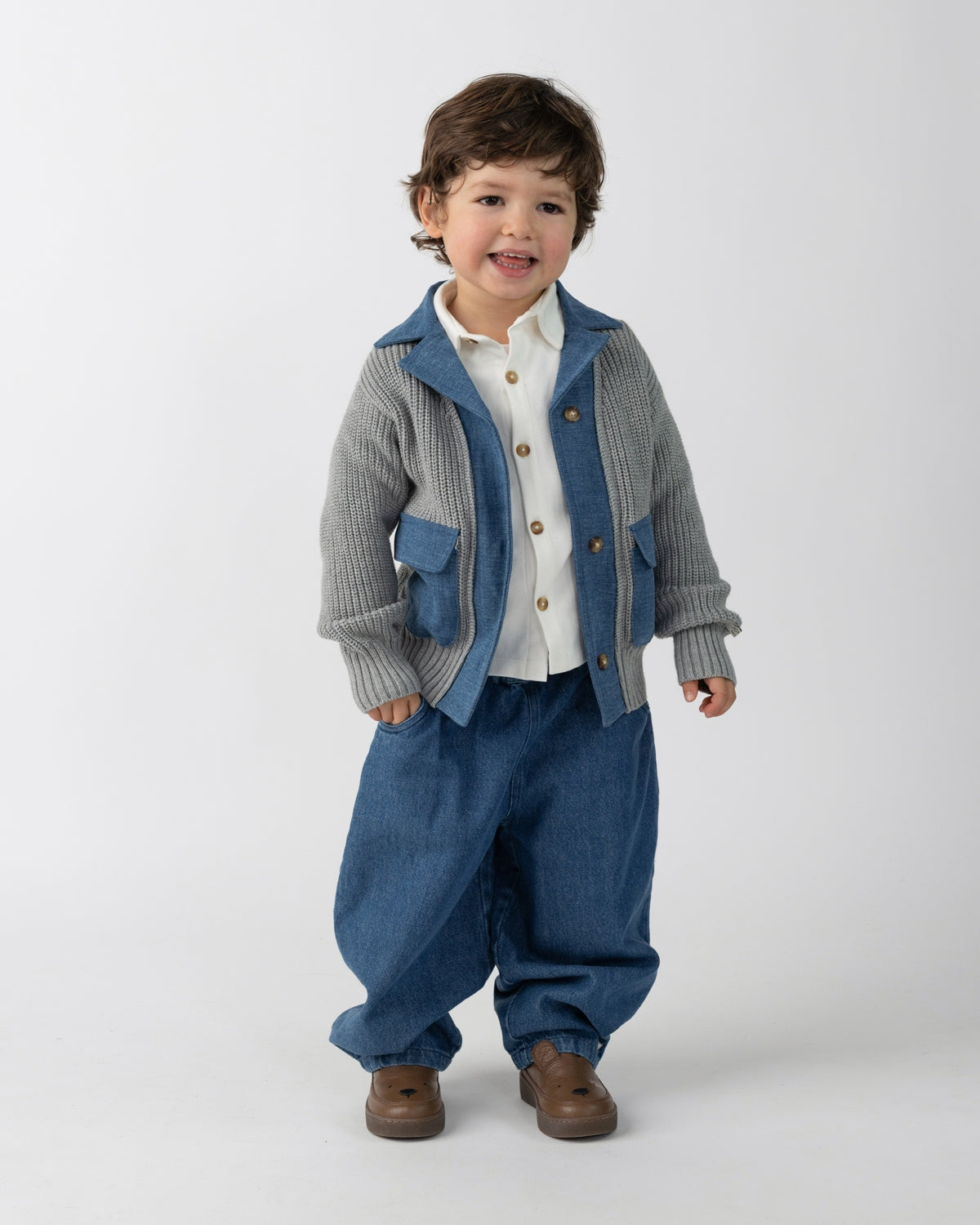 Bramwell Cardigan | Silver Grey Melange