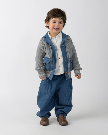 Bramwell Cardigan | Silver Grey Melange