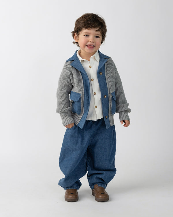 Bramwell Cardigan | Silver Grey Melange