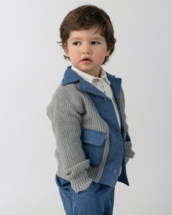 Bramwell Cardigan | Silver Grey Melange