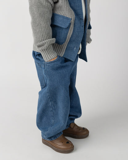 Dinotje Trousers | Vintage Blue