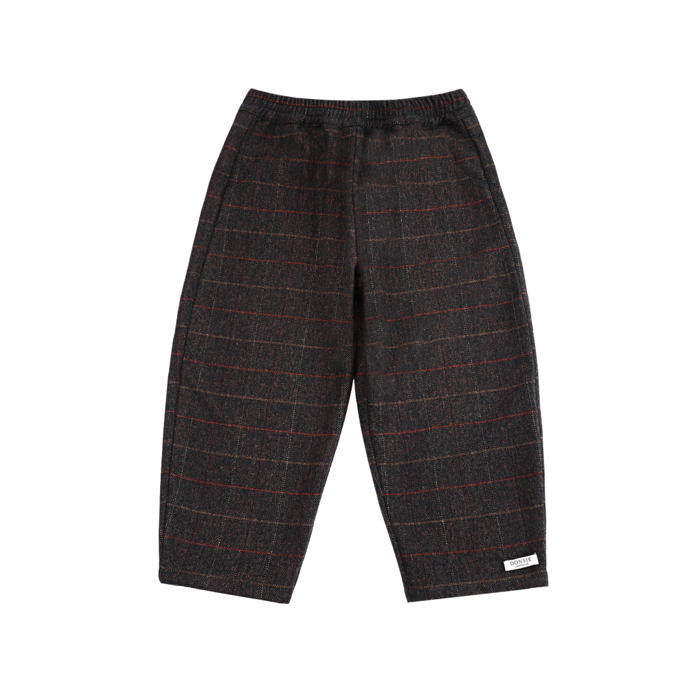 Elias Trousers | Brown - Blue Checked
