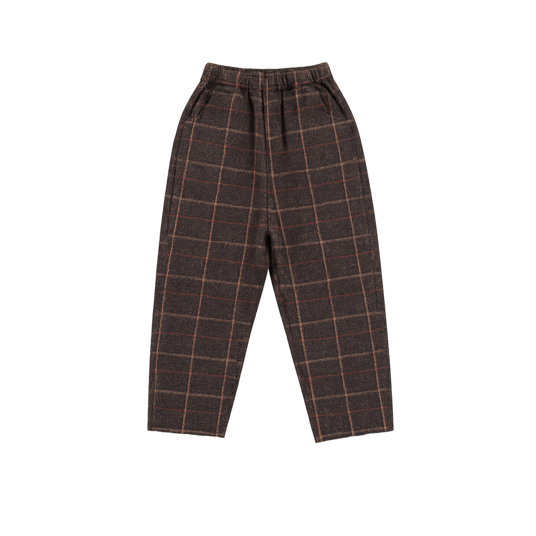 Elias Trousers | Brown - Blue Checked