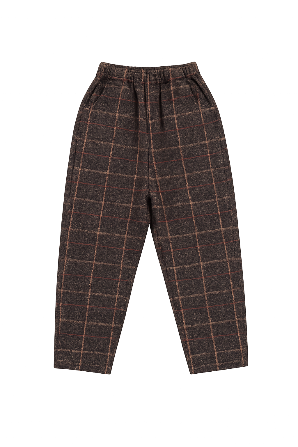 Elias Trousers | Brown - Blue Checked