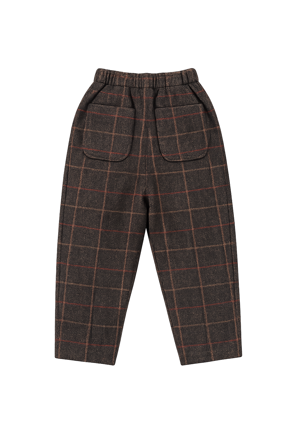 Elias Trousers | Brown - Blue Checked