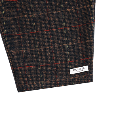 Elias Trousers | Brown - Blue Checked