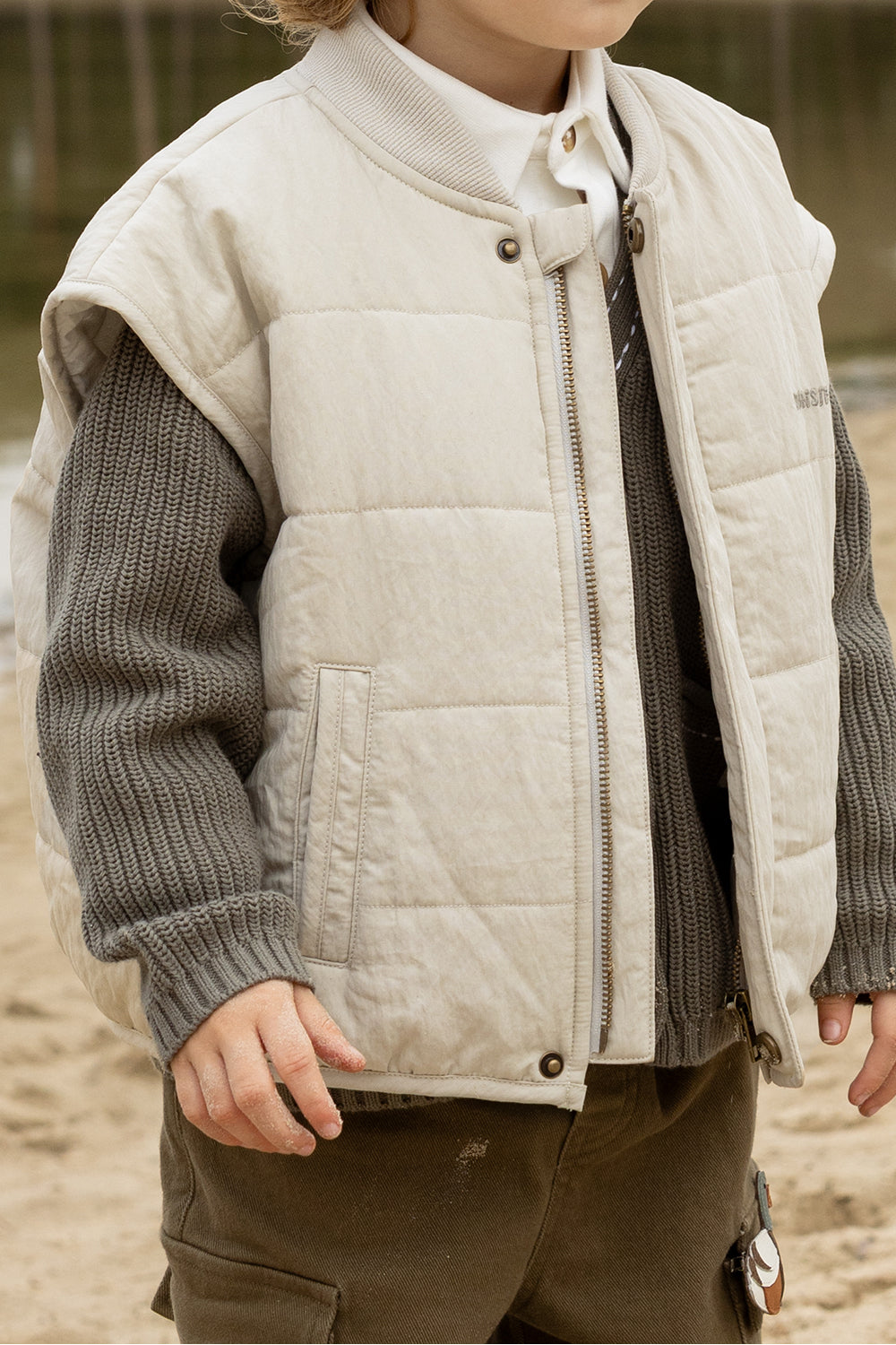 Heno Bodywarmer | Feather Grey