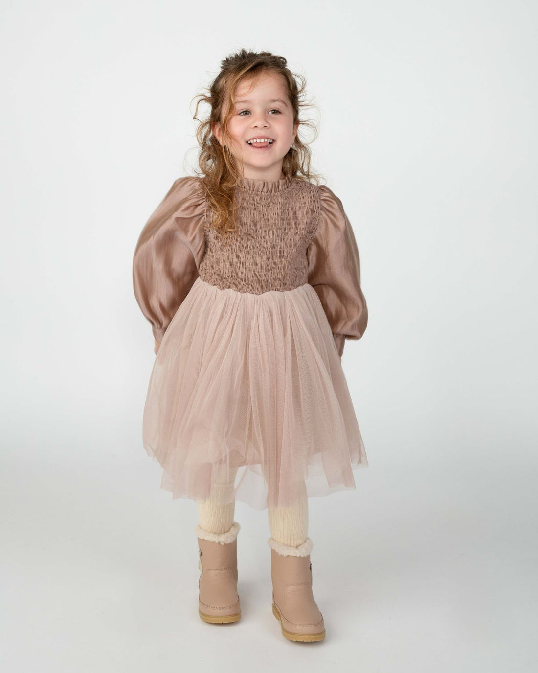 Janice Dress | Rose Brown