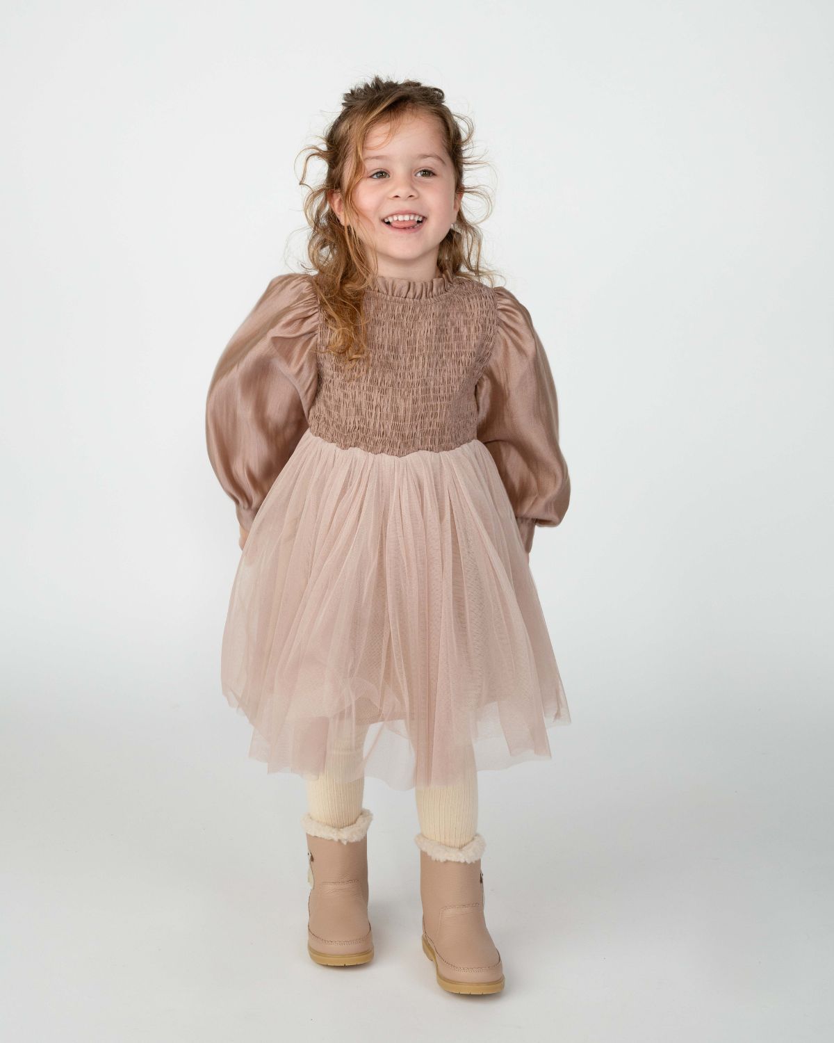 Janice Dress | Rose Brown