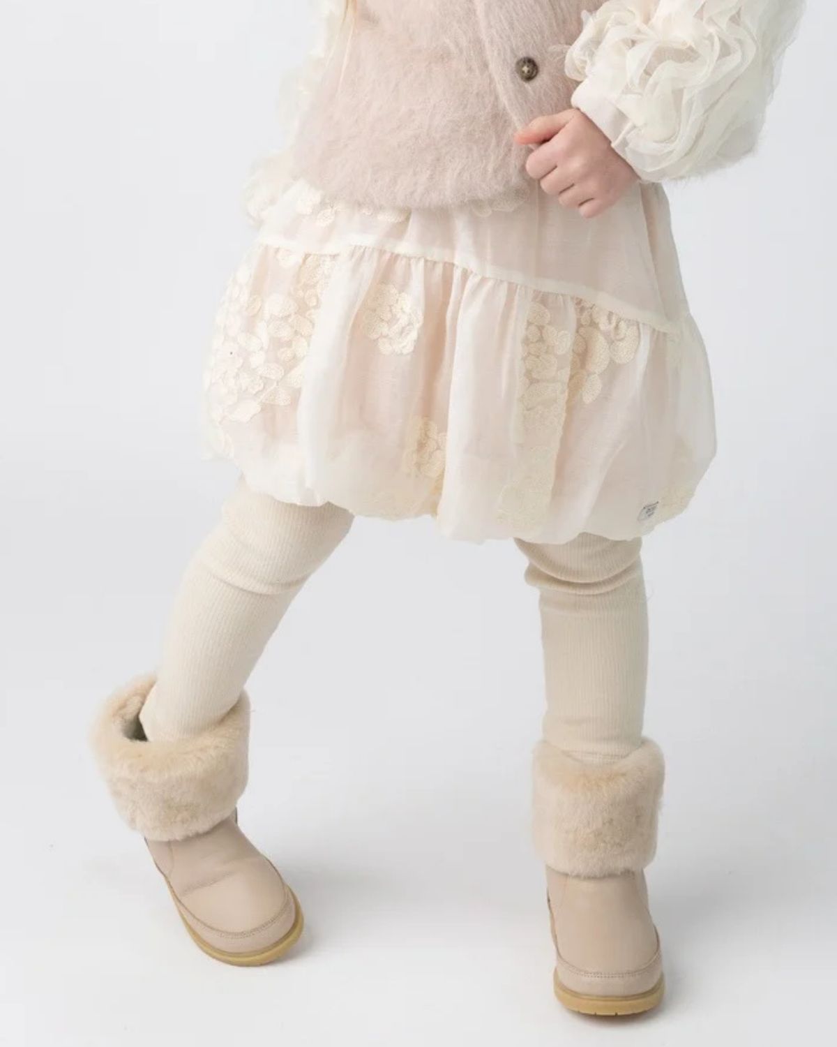 Kubwa Skirt | Soft Powder - White Blossom