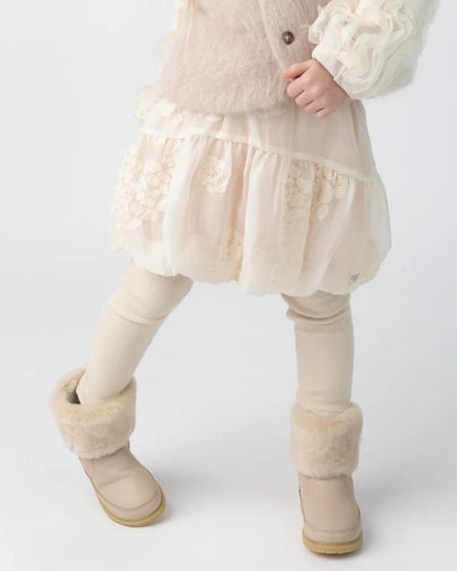Kubwa Skirt | Soft Powder - White Blossom