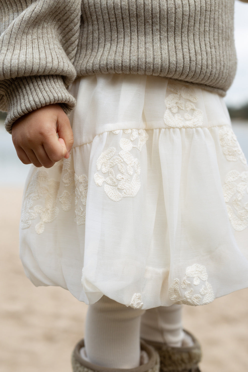 Kubwa Skirt | Warm White Blossom