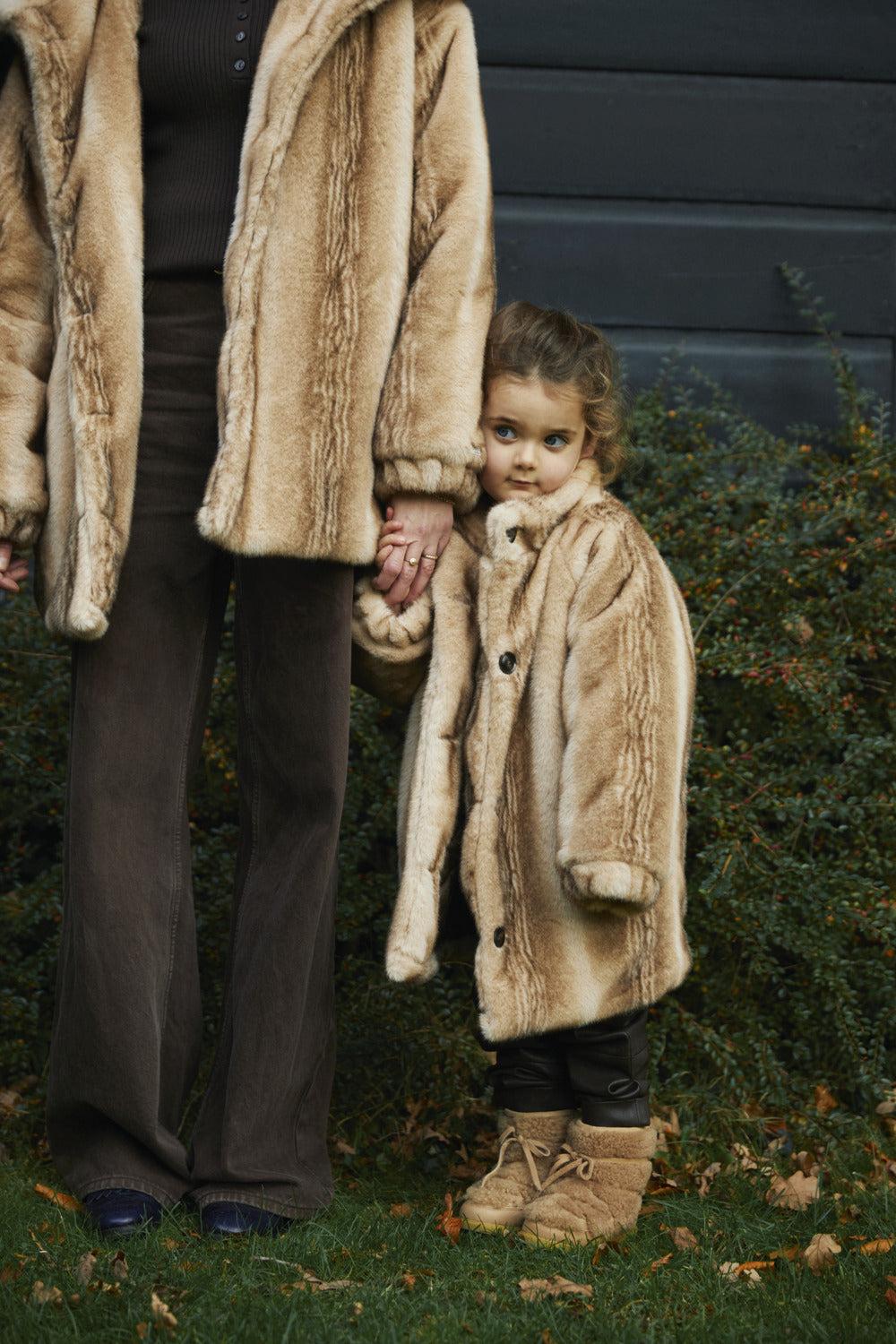 Mila Jacket | Soft Taupe Striped Teddy