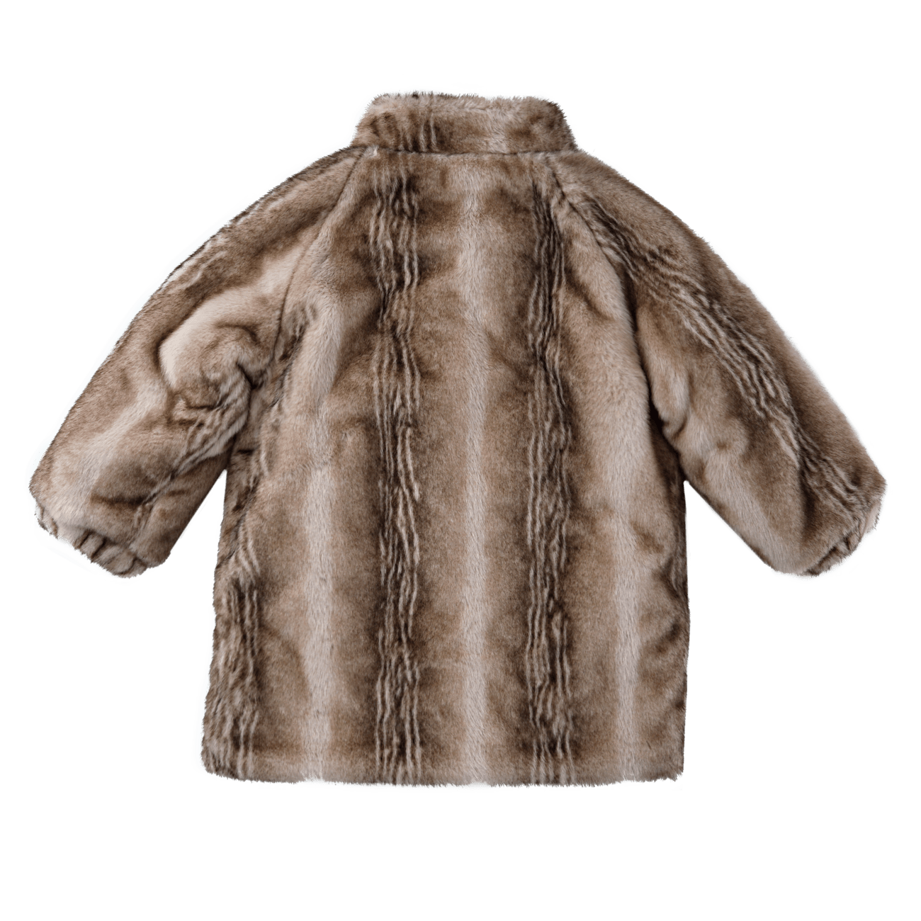 Mila Jacket | Soft Taupe Striped Teddy