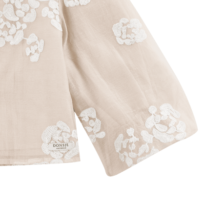 Opali Blouse | Soft Powder - White Blossom