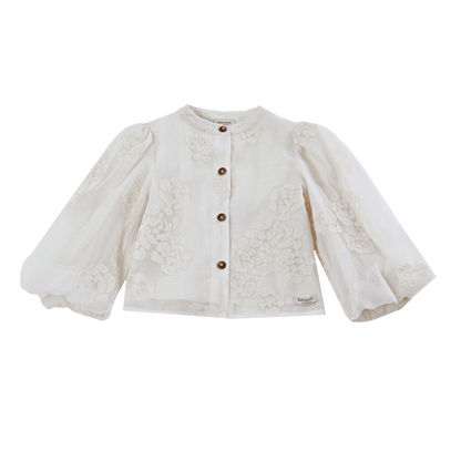 Opali Blouse | Warm White Blossom